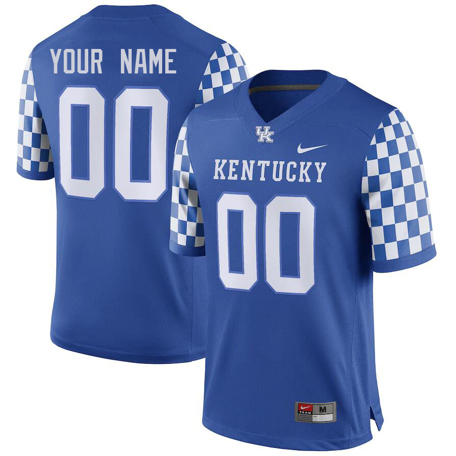 Custom Kentucky Wildcats Name And Number College Football Jersey-Royal